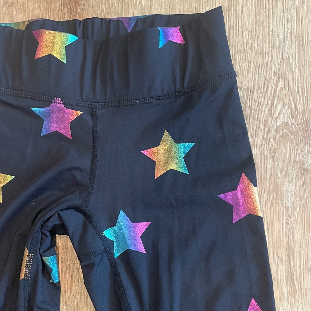 EUC Terez XS rainbow star leggings - Picture 4 of 4